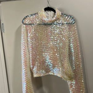 Zara Sequin Top